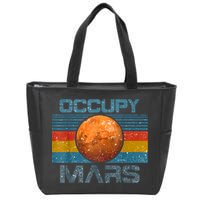 Occupy Mars Elon Musk SpaceX Project Gift Ideas Occupy Mars Trending Zip Tote Bag