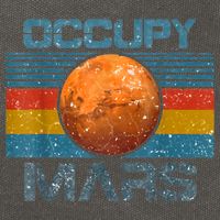Occupy Mars Elon Musk SpaceX Project Gift Ideas Occupy Mars Trending Cotton Canvas Backpack