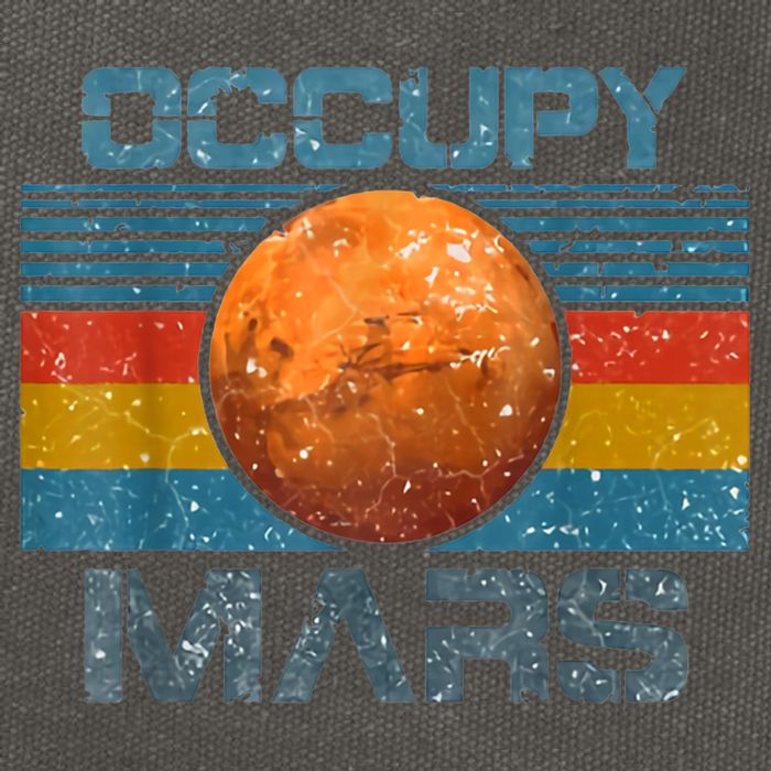 Occupy Mars Elon Musk SpaceX Project Gift Ideas Occupy Mars Trending Cotton Canvas Backpack