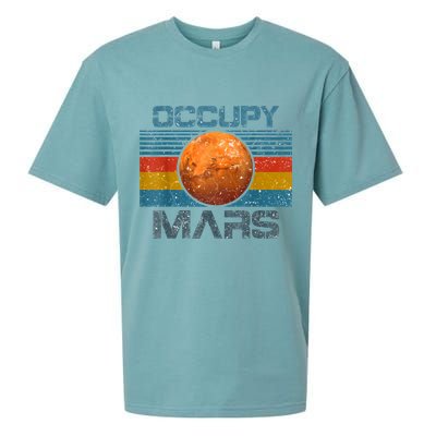 Occupy Mars Elon Musk SpaceX Project Gift Ideas Occupy Mars Trending Sueded Cloud Jersey T-Shirt