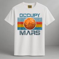 Occupy Mars Elon Musk SpaceX Project Gift Ideas Occupy Mars Trending Garment-Dyed Heavyweight T-Shirt