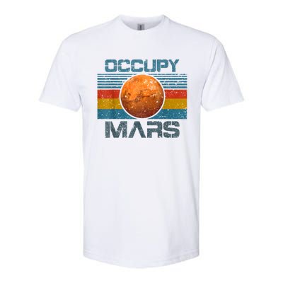 Occupy Mars Elon Musk SpaceX Project Gift Ideas Occupy Mars Trending Softstyle CVC T-Shirt