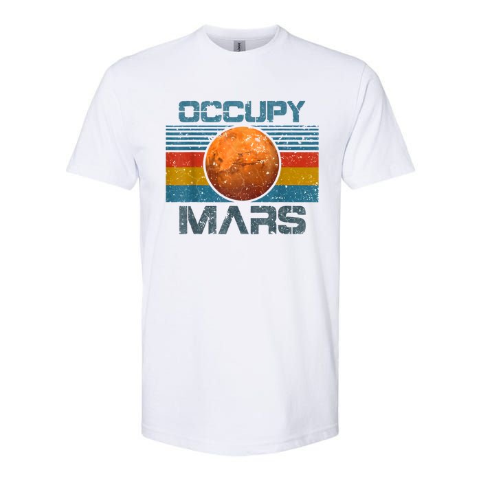 Occupy Mars Elon Musk SpaceX Project Gift Ideas Occupy Mars Trending Softstyle CVC T-Shirt