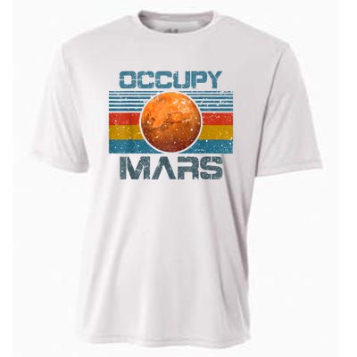 Occupy Mars Elon Musk SpaceX Project Gift Ideas Occupy Mars Trending Cooling Performance Crew T-Shirt