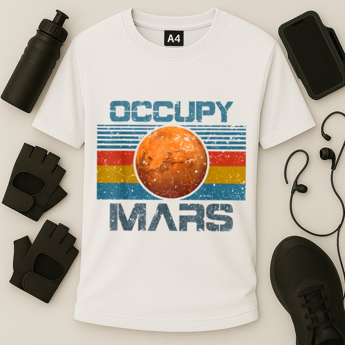 Occupy Mars Elon Musk SpaceX Project Gift Ideas Occupy Mars Trending Performance Shirt