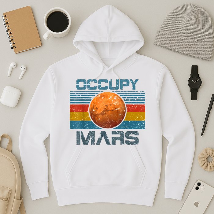 Occupy Mars Elon Musk SpaceX Project Gift Ideas Occupy Mars Trending Hoodie