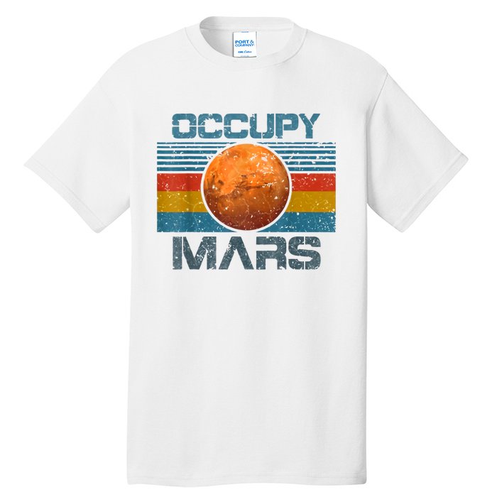 Occupy Mars Elon Musk SpaceX Project Gift Ideas Occupy Mars Trending Tall T-Shirt