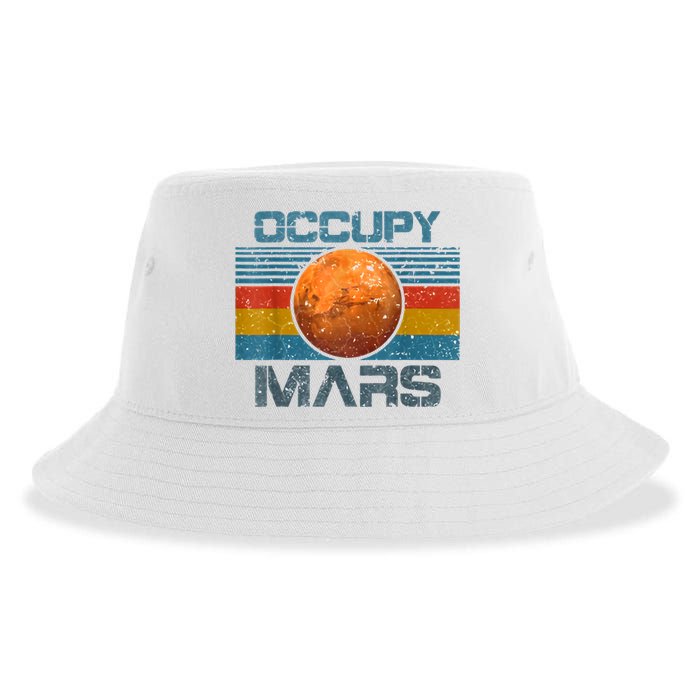 Occupy Mars Elon Musk SpaceX Project Gift Ideas Occupy Mars Trending Sustainable Bucket Hat