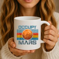 Occupy Mars Elon Musk SpaceX Project Gift Ideas Occupy Mars Trending Mug