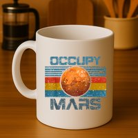 Occupy Mars Elon Musk SpaceX Project Gift Ideas Occupy Mars Trending Mug