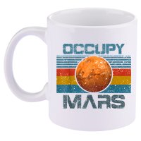 Occupy Mars Elon Musk SpaceX Project Gift Ideas Occupy Mars Trending 11oz C Handle Ceramic Mug