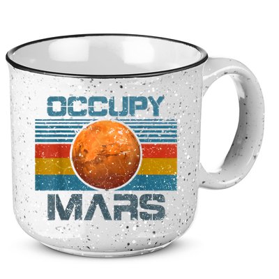 Occupy Mars Elon Musk SpaceX Project Gift Ideas Occupy Mars Trending 15oz Campfire Ceramic Mug