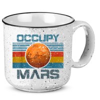 Occupy Mars Elon Musk SpaceX Project Gift Ideas Occupy Mars Trending 15oz Campfire Ceramic Mug