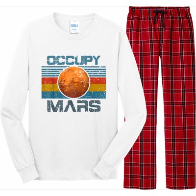 Occupy Mars Elon Musk SpaceX Project Gift Ideas Occupy Mars Trending Long Sleeve Pajama Set