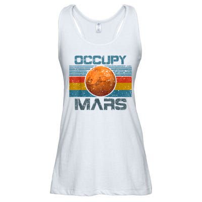 Occupy Mars Elon Musk SpaceX Project Gift Ideas Occupy Mars Trending Ladies Essential Flowy Tank
