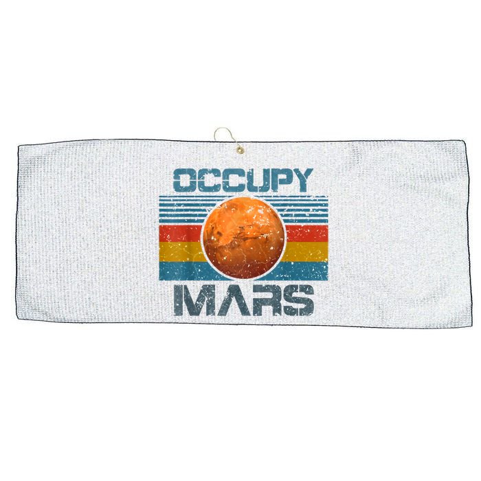 Occupy Mars Elon Musk SpaceX Project Gift Ideas Occupy Mars Trending Large Microfiber Waffle Golf Towel