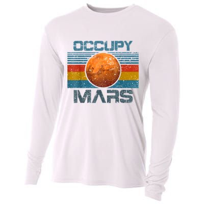 Occupy Mars Elon Musk SpaceX Project Gift Ideas Occupy Mars Trending Cooling Performance Long Sleeve Crew