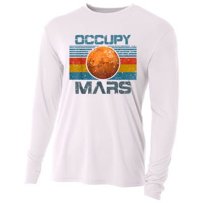 Occupy Mars Elon Musk SpaceX Project Gift Ideas Occupy Mars Trending Cooling Performance Long Sleeve Crew