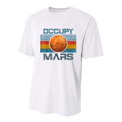 Occupy Mars Elon Musk SpaceX Project Gift Ideas Occupy Mars Trending Youth Performance Sprint T-Shirt