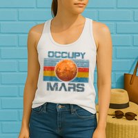 Occupy Mars Elon Musk SpaceX Project Gift Ideas Occupy Mars Trending Womens Tank Top