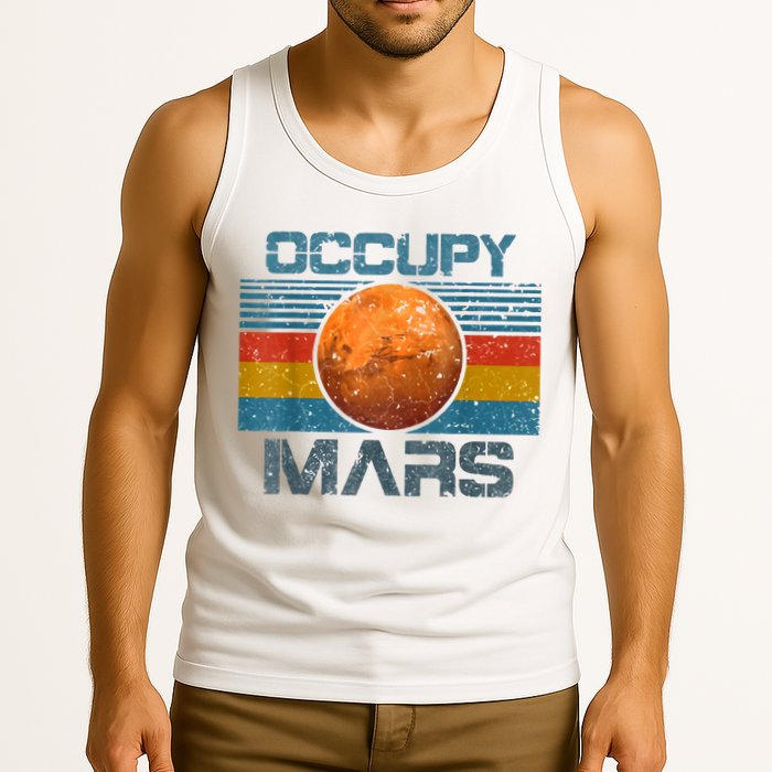 Occupy Mars Elon Musk SpaceX Project Gift Ideas Occupy Mars Trending Tank Top