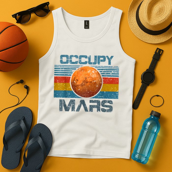 Occupy Mars Elon Musk SpaceX Project Gift Ideas Occupy Mars Trending Tank Top