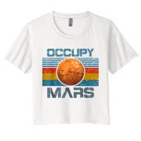 Occupy Mars Elon Musk SpaceX Project Gift Ideas Occupy Mars Trending Crop Top