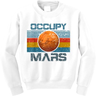 Occupy Mars Elon Musk SpaceX Project Gift Ideas Occupy Mars Trending Kids Sweatshirt