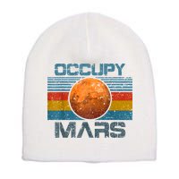 Occupy Mars Elon Musk SpaceX Project Gift Ideas Occupy Mars Trending Short Acrylic Beanie
