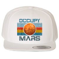 Occupy Mars Elon Musk SpaceX Project Gift Ideas Occupy Mars Trending Wool Snapback Cap