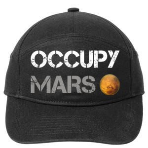 Occupy Mars Elon Musk SpaceX Project Gift Ideas Occupy Mars Trending 7-Panel Snapback Hat