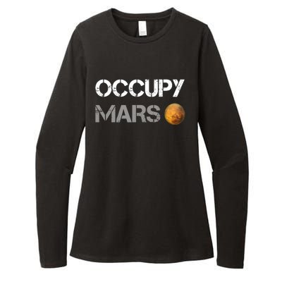 Occupy Mars Elon Musk SpaceX Project Gift Ideas Occupy Mars Trending Womens CVC Long Sleeve Shirt