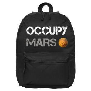 Occupy Mars Elon Musk SpaceX Project Gift Ideas Occupy Mars Trending 16 in Basic Backpack