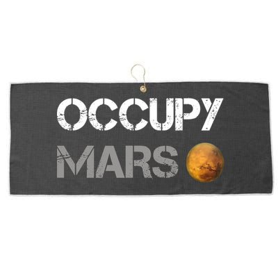 Occupy Mars Elon Musk SpaceX Project Gift Ideas Occupy Mars Trending Large Microfiber Waffle Golf Towel