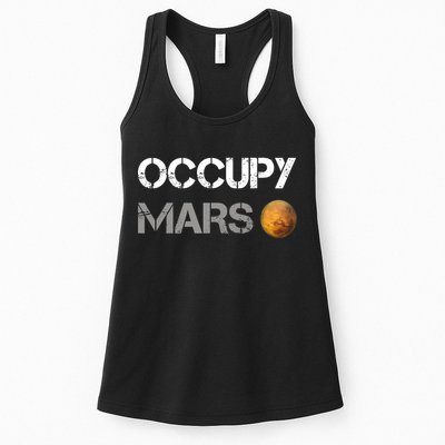 Occupy Mars Elon Musk SpaceX Project Gift Ideas Occupy Mars Trending Womens Tank Top