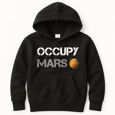 Occupy Mars Elon Musk SpaceX Project Gift Ideas Occupy Mars Trending Kids Hoodie