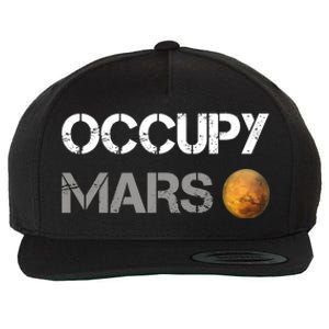 Occupy Mars Elon Musk SpaceX Project Gift Ideas Occupy Mars Trending Wool Snapback Cap