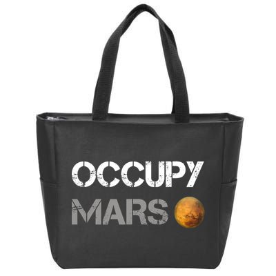 Occupy Mars Elon Musk SpaceX Project Gift Ideas Occupy Mars Trending Zip Tote Bag