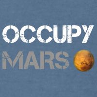 Occupy Mars Elon Musk SpaceX Project Gift Ideas Occupy Mars Trending Garment-Dyed Sweatshirt