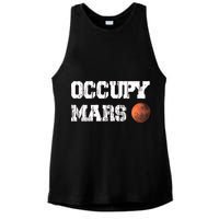 Occupy Mars Elon Musk SpaceX Project Gift Ideas Occupy Mars Trending Ladies PosiCharge Tri-Blend Wicking Tank