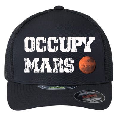 Occupy Mars Elon Musk SpaceX Project Gift Ideas Occupy Mars Trending Flexfit Unipanel Trucker Cap