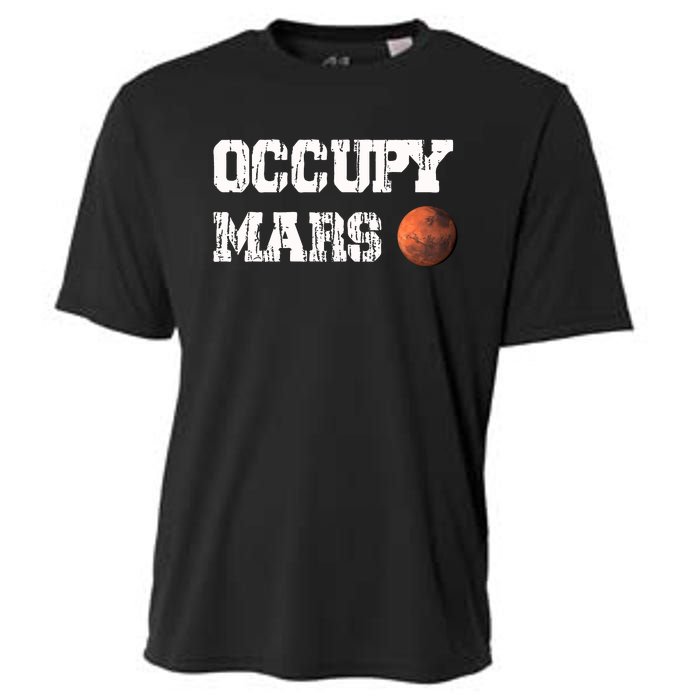 Occupy Mars Elon Musk SpaceX Project Gift Ideas Occupy Mars Trending Cooling Performance Crew T-Shirt