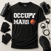 Occupy Mars Elon Musk SpaceX Project Gift Ideas Occupy Mars Trending Performance Shirt