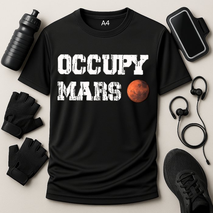Occupy Mars Elon Musk SpaceX Project Gift Ideas Occupy Mars Trending Performance Shirt