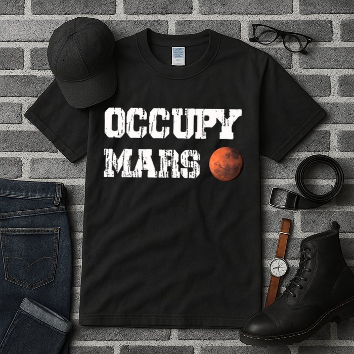 Occupy Mars Elon Musk SpaceX Project Gift Ideas Occupy Mars Trending Tall T-Shirt