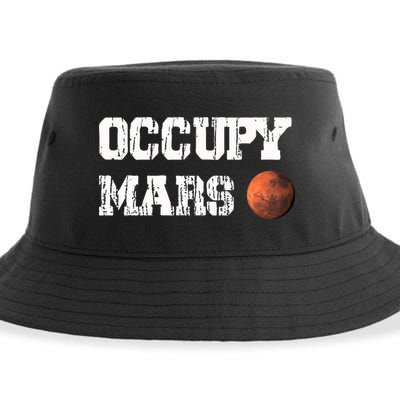 Occupy Mars Elon Musk SpaceX Project Gift Ideas Occupy Mars Trending Sustainable Bucket Hat