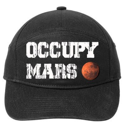 Occupy Mars Elon Musk SpaceX Project Gift Ideas Occupy Mars Trending 7-Panel Snapback Hat