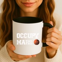 Occupy Mars Elon Musk SpaceX Project Gift Ideas Occupy Mars Trending Mug