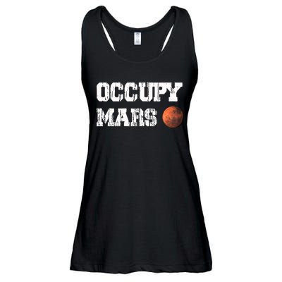 Occupy Mars Elon Musk SpaceX Project Gift Ideas Occupy Mars Trending Ladies Essential Flowy Tank