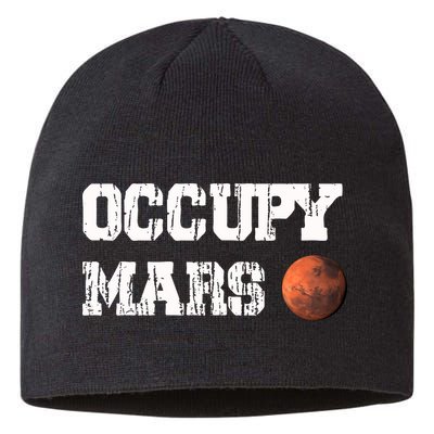 Occupy Mars Elon Musk SpaceX Project Gift Ideas Occupy Mars Trending Sustainable Beanie